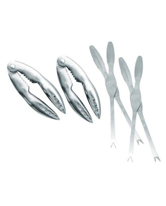 Set ustensile pentru fructe de mare, otel inoxidabil - NERTHUS